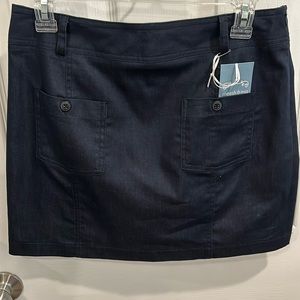 Size medium navy Auburn bling mini skirt